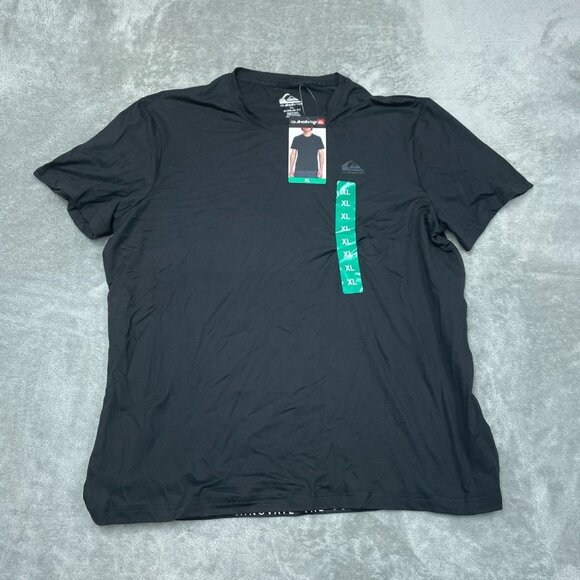 Quiksilver Mens Black Regular Fit Short Sleeve Shirt XL New a0480 - Picture 1 of 8